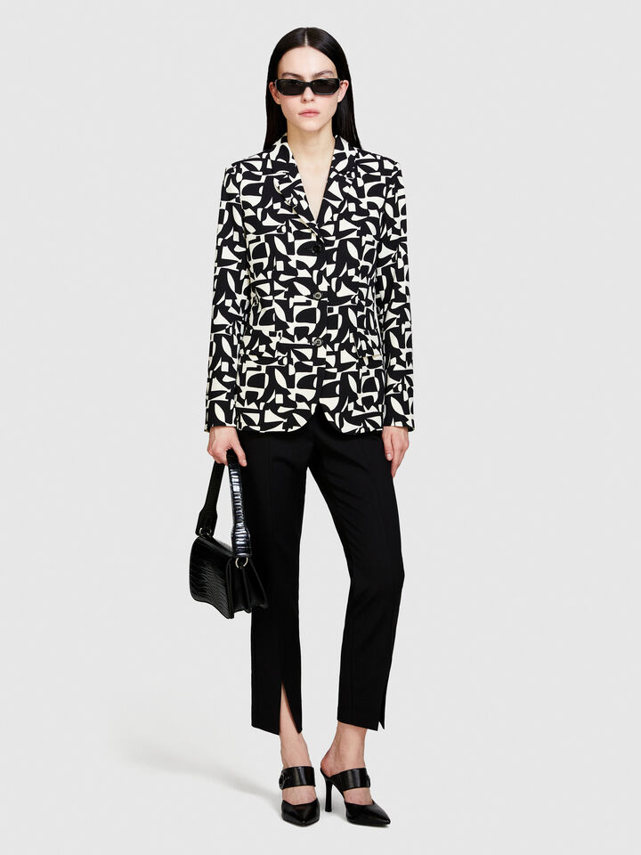 Cigarette trousers - women's skinny fit trousers - Black | Sisley image number 1